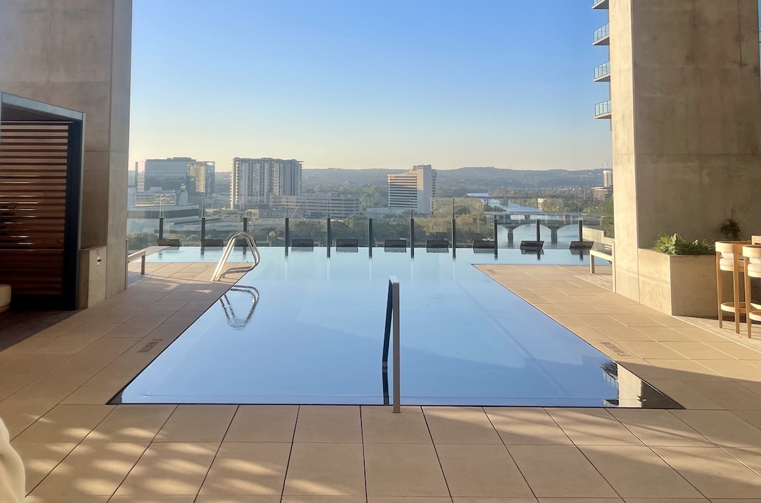 Rooftop infinity pool